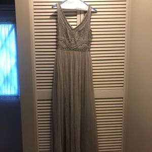 BHLDN Beaded Bridesmaid/ Formal Gown “Sterling”